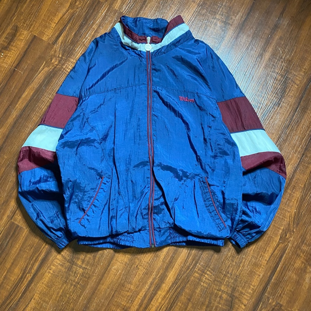 Wilson Burgundy and Blue Jacket with Zip